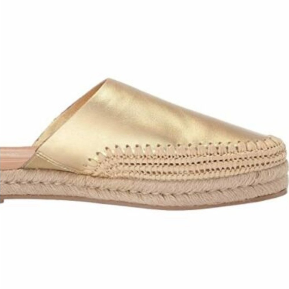 Sam Edelman Austin Mule in Gold Metallic Leather 7 - Picture 2 of 13